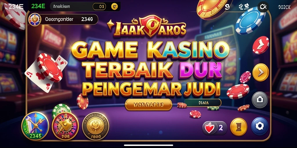 Antarmuka menarik dari 234E saat bermain Kasino.