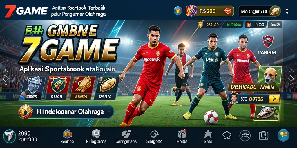 Tampilan layar utama 7GAME yang menampilkan berbagai pilihan taruhan olahraga.