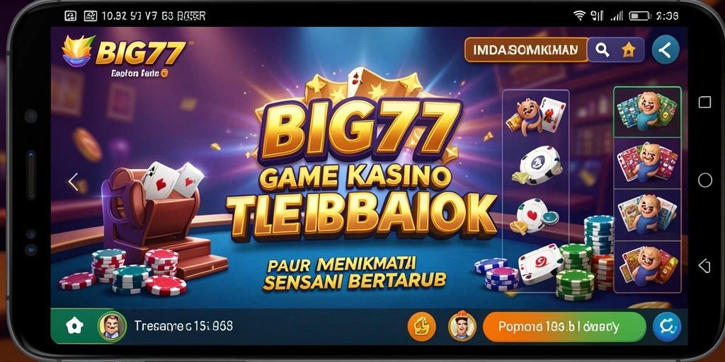 Screenshot utama BIG77 menampilkan gameplay menarik dari permainan Kasino.