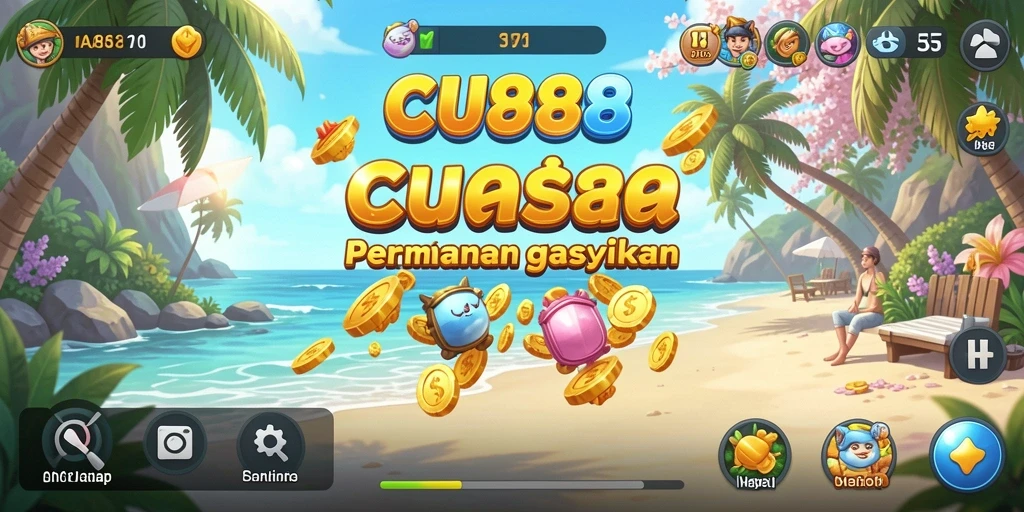 Screenshot utama CU888 menunjukkan gameplay yang mengasyikkan dan penuh warna.