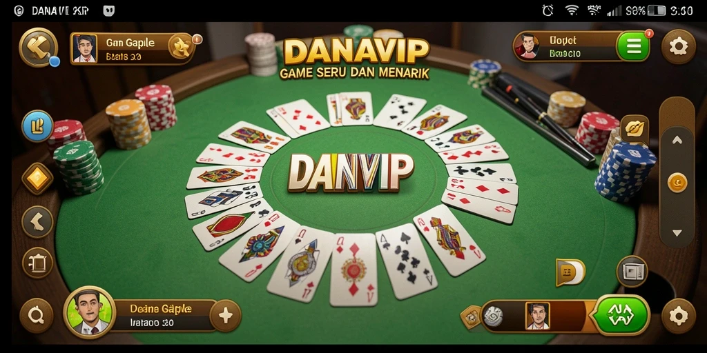 Tampilan gameplay Gaple yang seru dan interaktif.