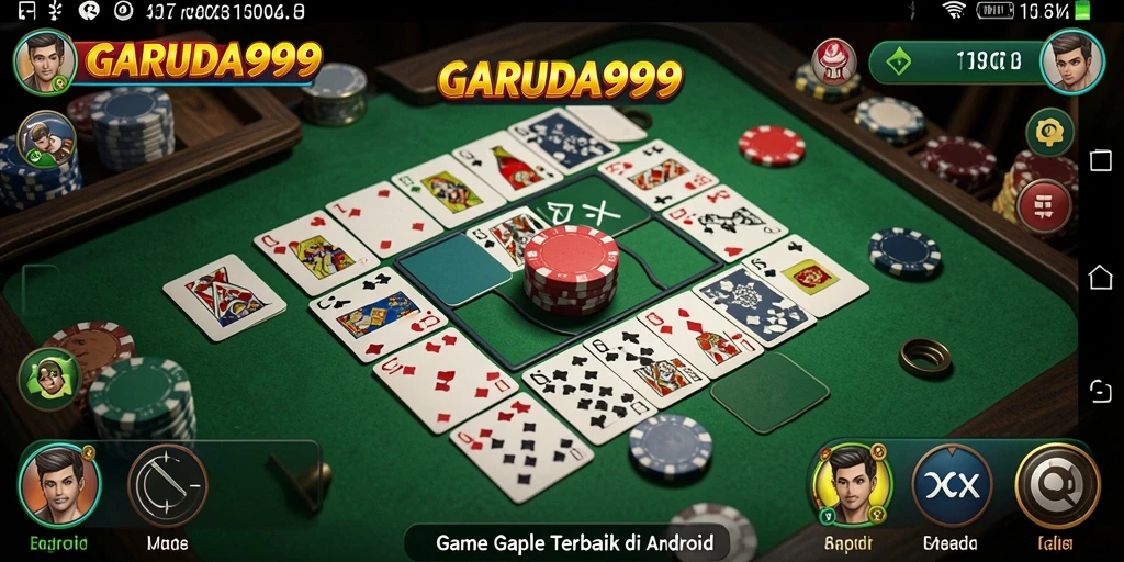 Tampilan gameplay Gaple di GARUDA999 yang seru dan interaktif.