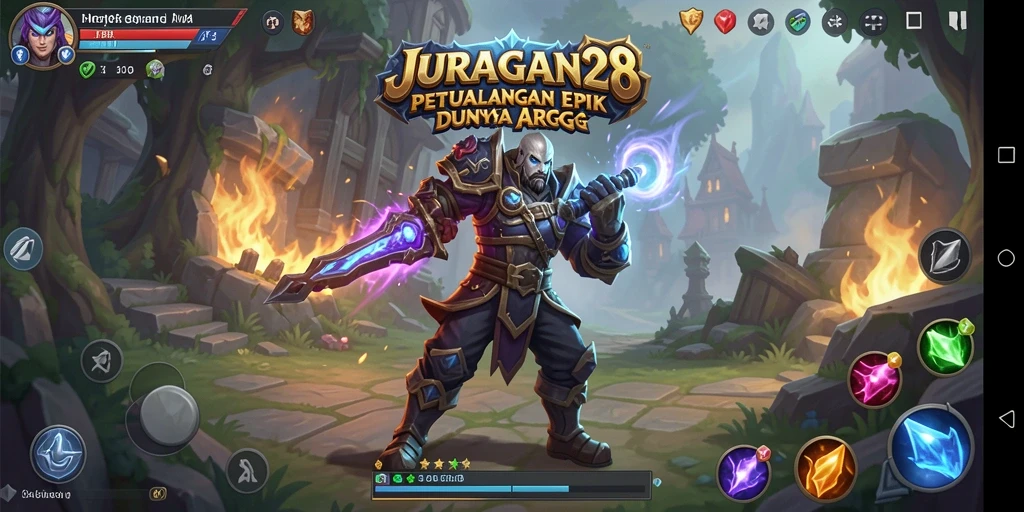Tampilan menakjubkan dari gameplay ARPG JURAGAN28.