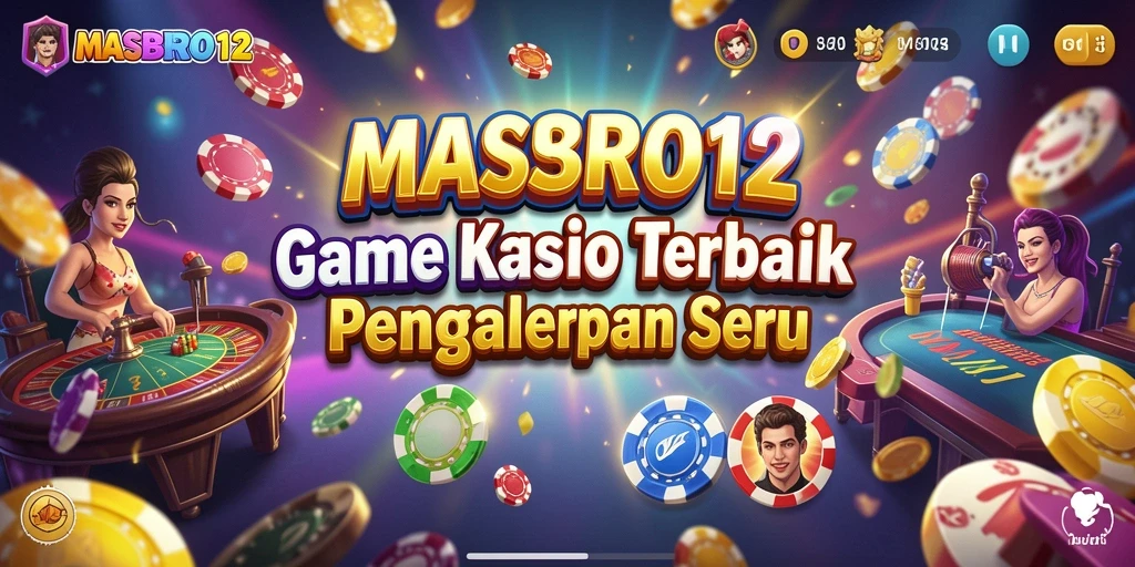 Tampilan permainan Kasino yang mendebarkan di MASBRO12.
