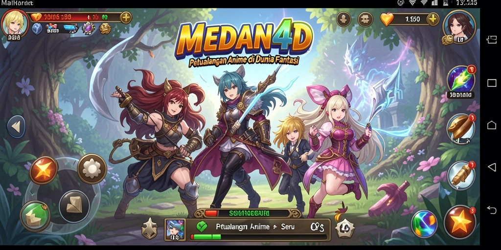 Tampilan gameplay <strong>MEDAN4D</strong> yang penuh warna dan aksi seru.