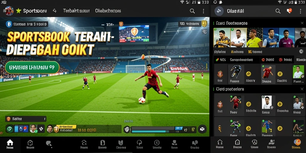 Tangkapan layar N06 menampilkan taruhan langsung dalam olahraga, menampilkan statistik dan odds.