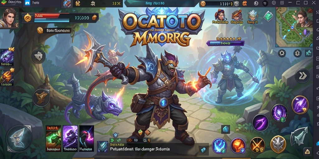 Tampilan menarik dari gameplay OCATOTO di dunia MMORPG.
