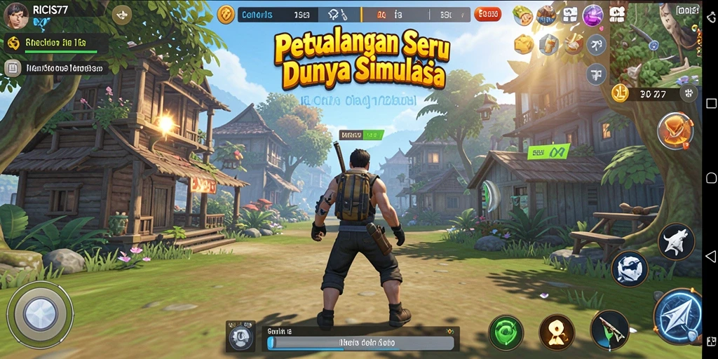 Screenshot RICIS77 menunjukkan gameplay menarik dalam simulasi kreatif.