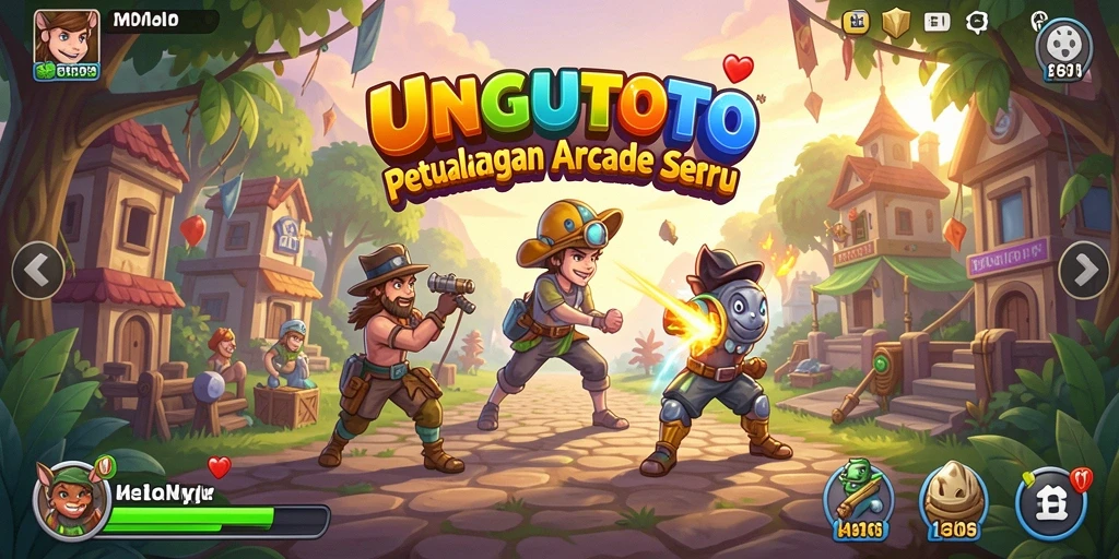Tampilan gameplay yang seru dan penuh aksi di UNGUTOTO.