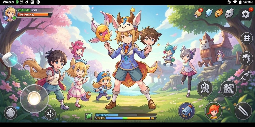 Screenshot menampilkan karakter anime saat bertarung dalam gameplay yang mendebarkan.